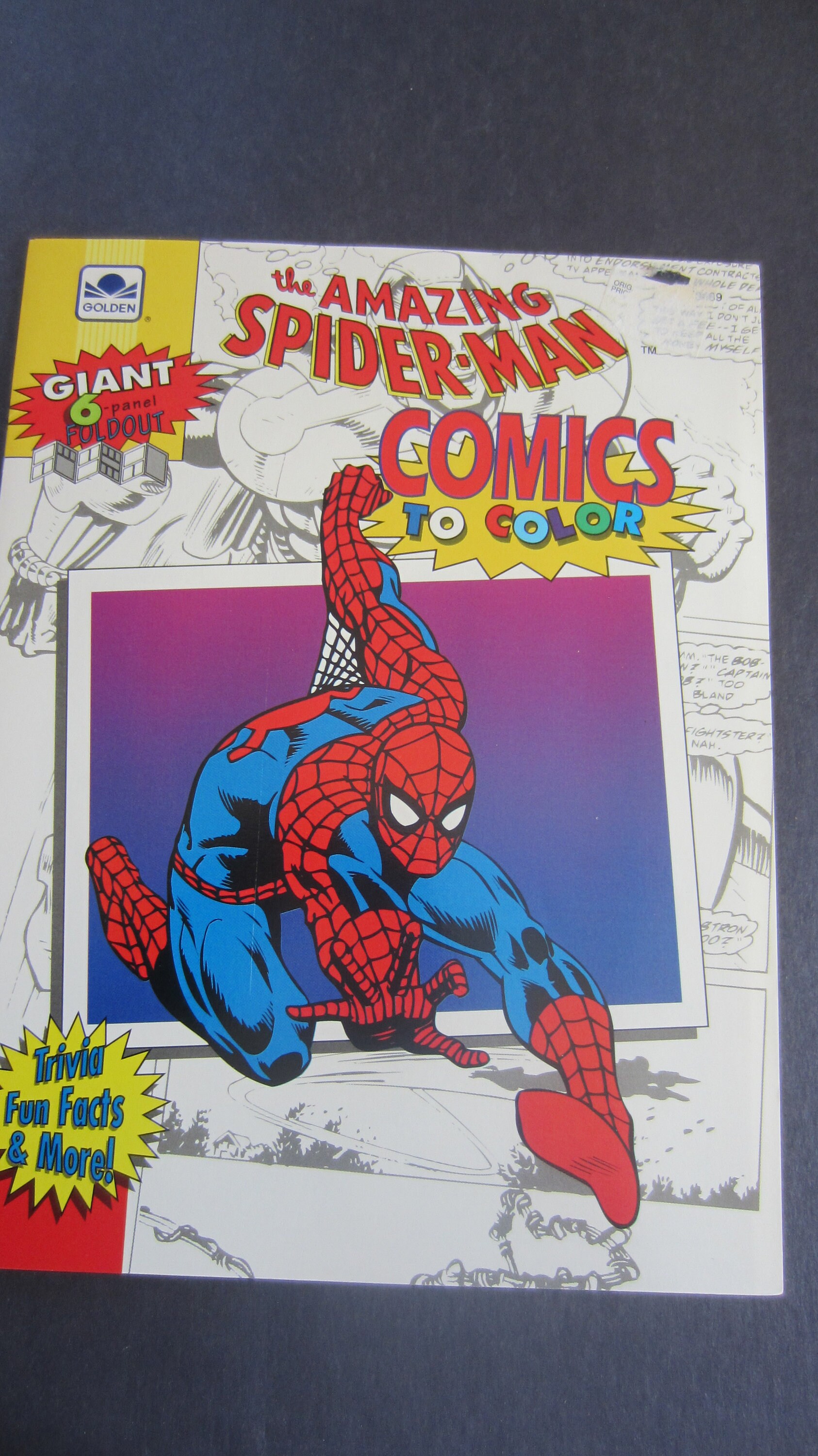 Comic books in 'Spider-Man Coloring Book