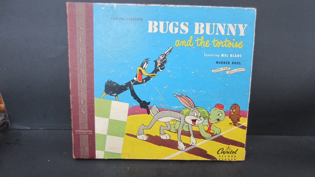 BUGS BUNNY and the TORTOISE Record Story Book 1948 Capitol Record