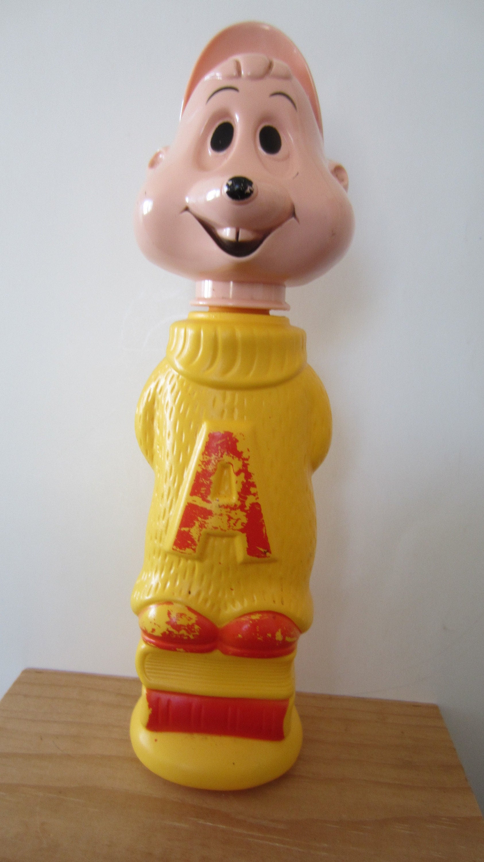 Soaky Bubble Bath Plastic Character Container** ALVIN ** Vintage 1960's** Original Colgate Palmolive Soap Container** Great Condition