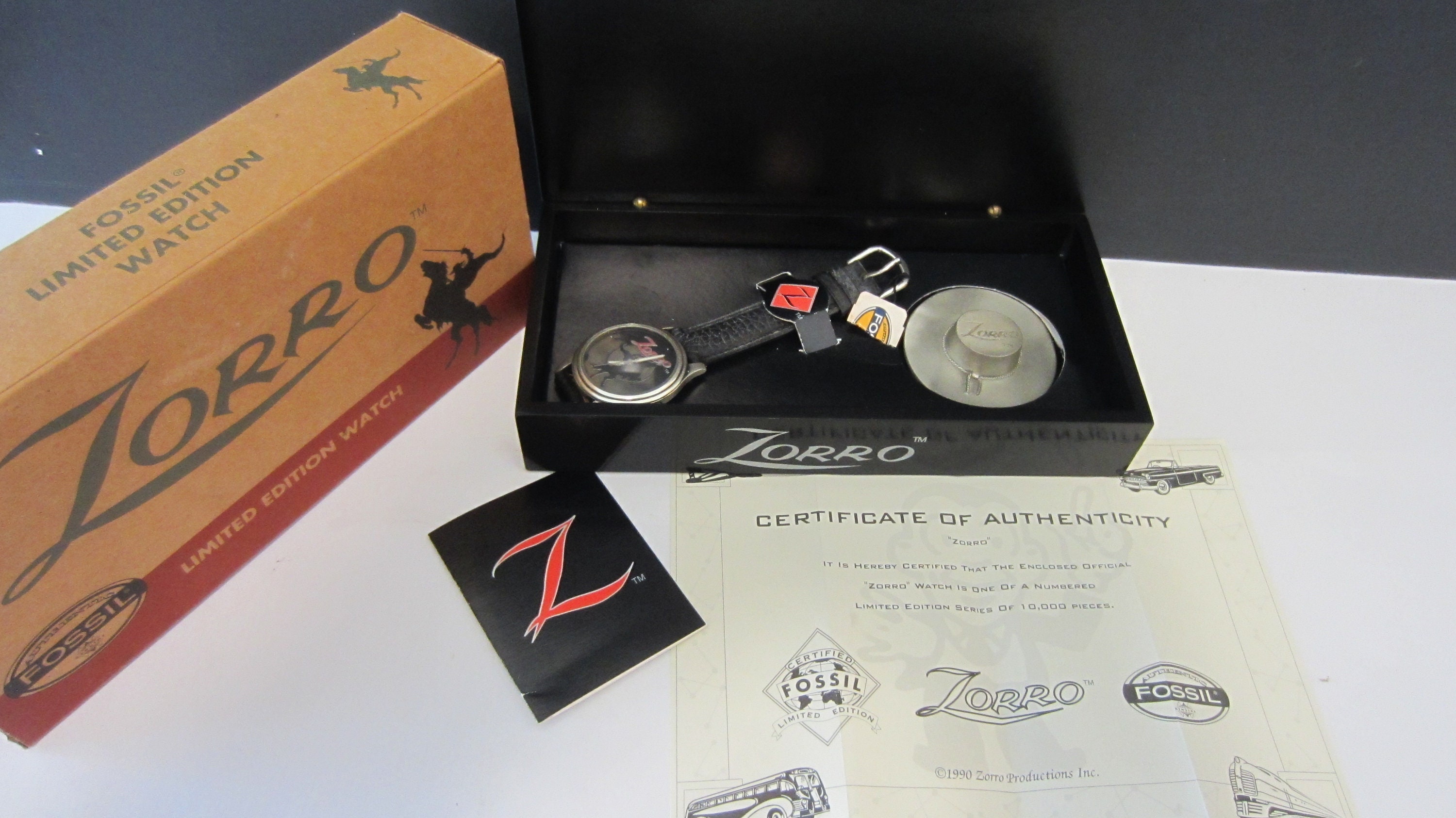 Zorro Fossil official vintage watch limited edt Vintage Fossil Walt Disney main image 4