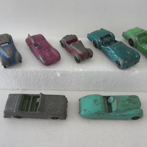 7 TOOTSIE TOY CARS * Vintage 1950&#39;s-1960&#39;s ** Diecast Metal  *Made in U S A ** *Buying 7 Cars