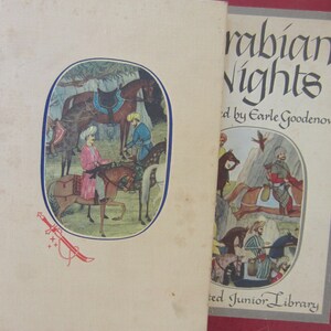 ARABIAN NIGHTS **Junior Library** Grosset Pub** 1946** Earle Goodenow Illustrator** Dust Cover Box** Wonderful Condition