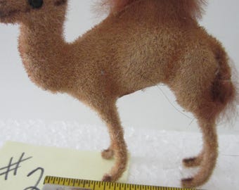 アンティーク 茶トラ　Kunstlerschutz ワグナー　西ドイツ Vintage Wagner Handwork Kunstlerschutz Flocked Fawn Figurine