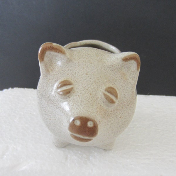 Vintage DAVID STEWART LIONS'  Valley Stoneware Pig***  Mini Pig Planter** 1970's**  Great Condition**  Hand Made Art Ceramics