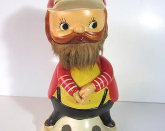 Vintage Bobble Head Golfer Bank *1960's***Composition**  Bobber**Nodder** Made by Lego Japan