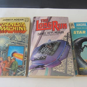 3 Vintage  1st ed. Science Fiction Paperback Books** 1950&#39;s- 80&#39;s *All in Good Vintage Condition* You Are Buying All Three Books