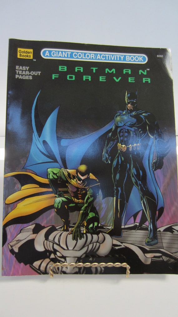 BATMAN COMICS COLOR and Activity Book 1995 Batman Forever - Etsy