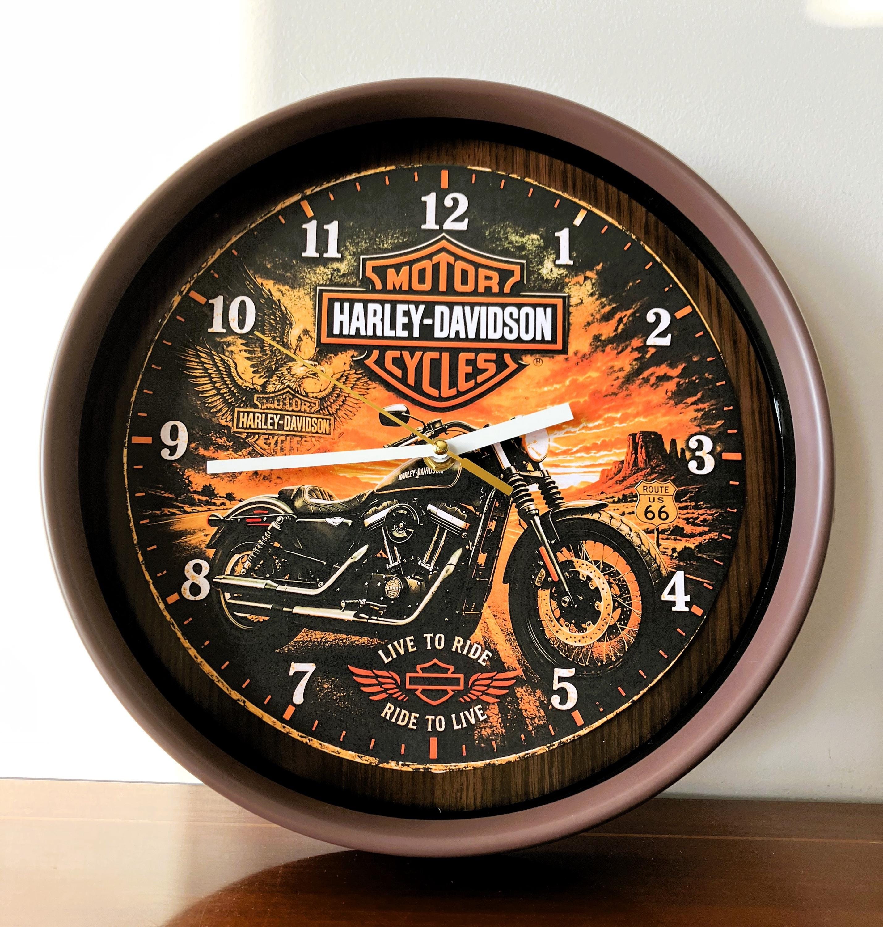 ハーレーダビットソン　ビレットアナログクロック Vintage Harley Davidson Clock - Etsy