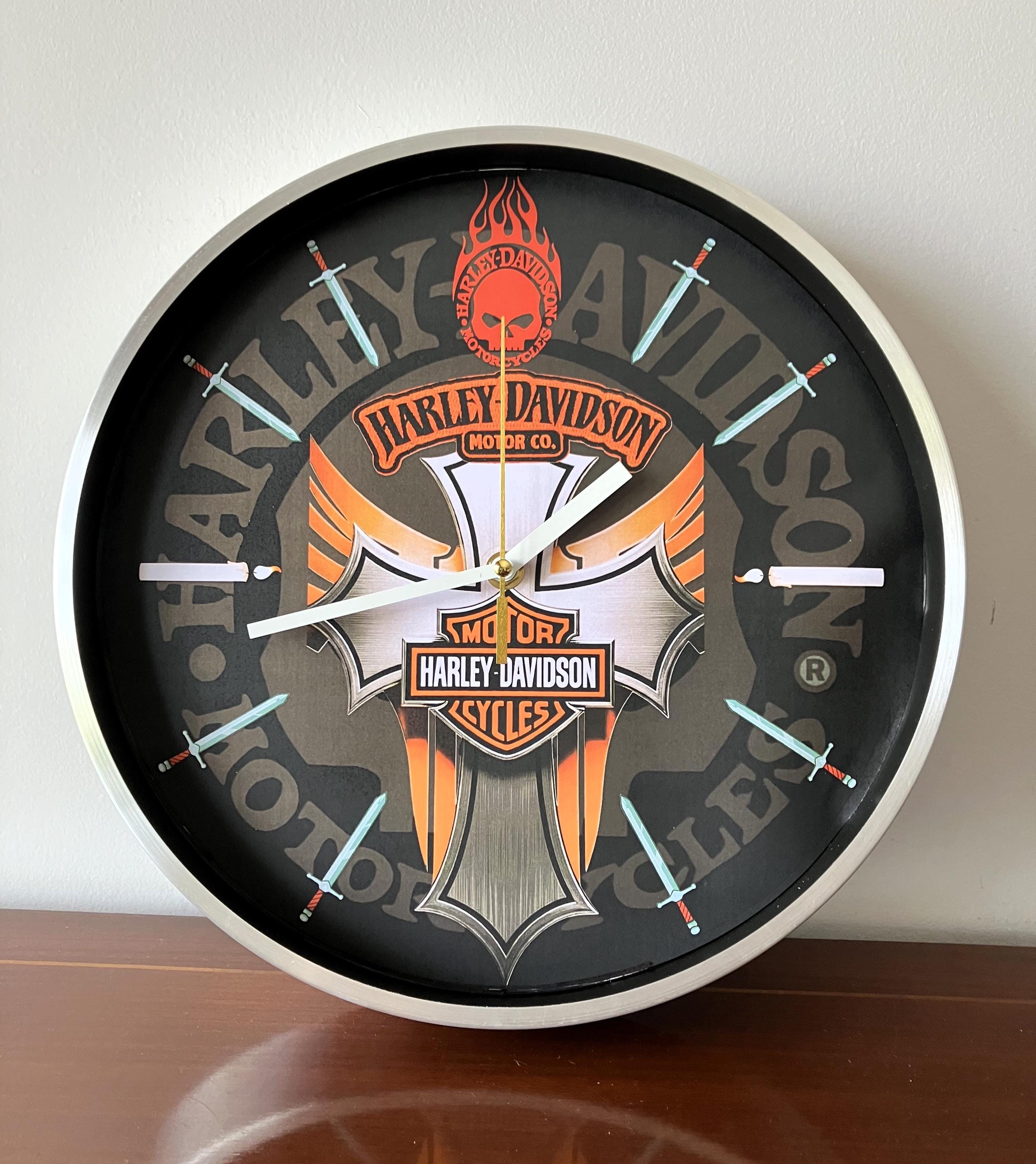 Vintage Harley Davidson Clock - Etsy