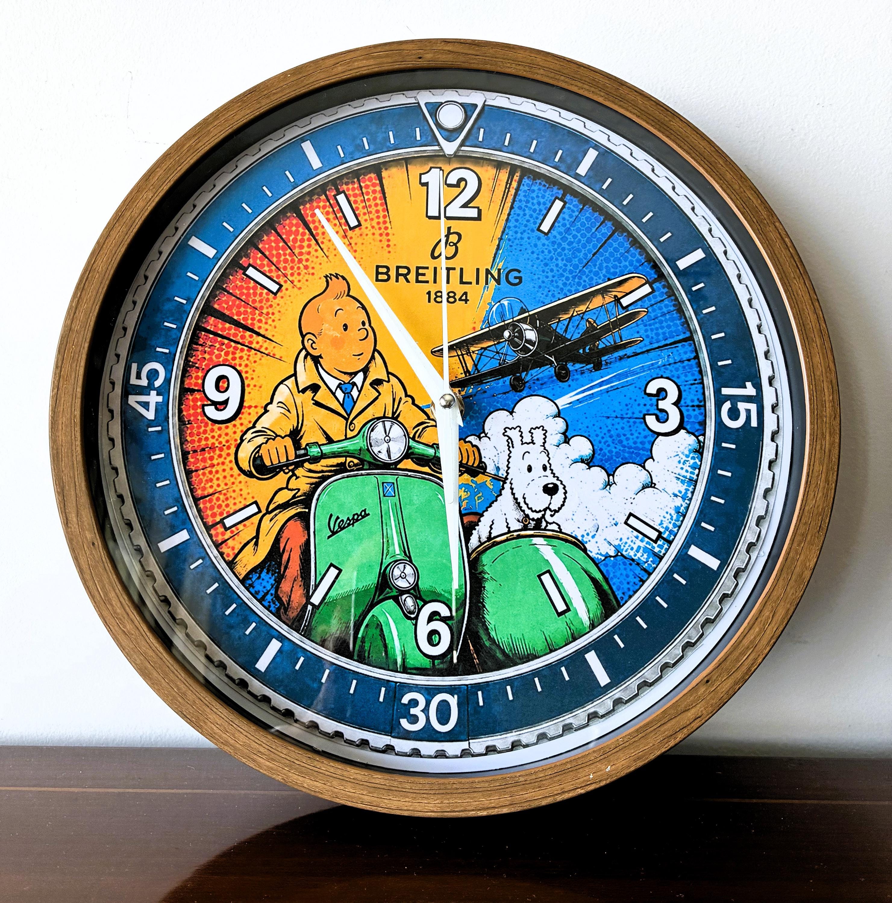Tintin Clock - Etsy