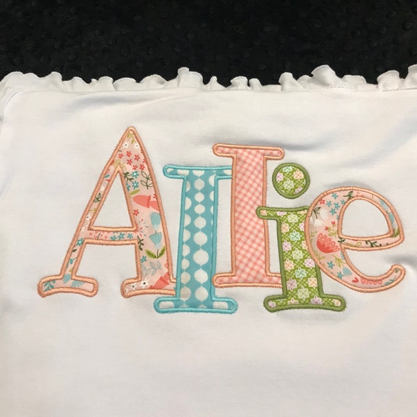 Baby Blanket Applique Etsy