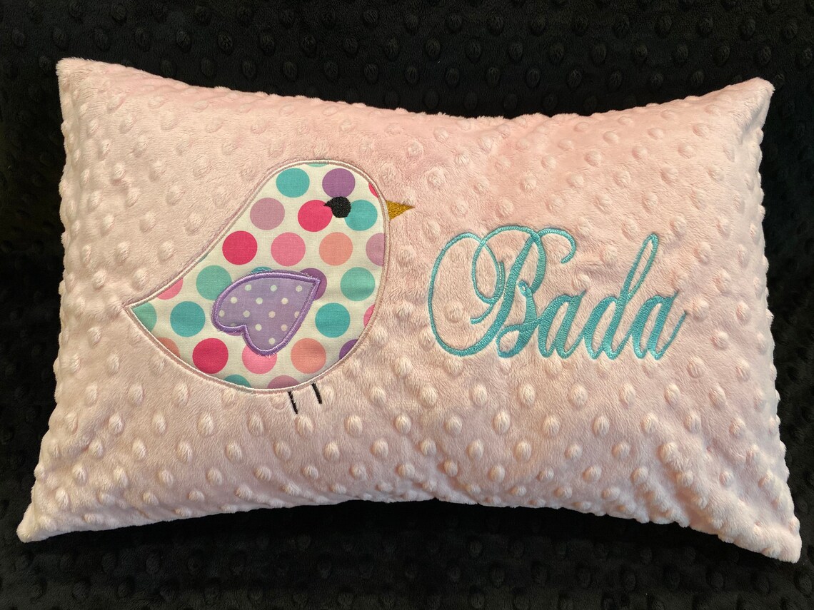 BIRDIE Pillow/minky pillow/decorative pillow/bird/sweet Etsy