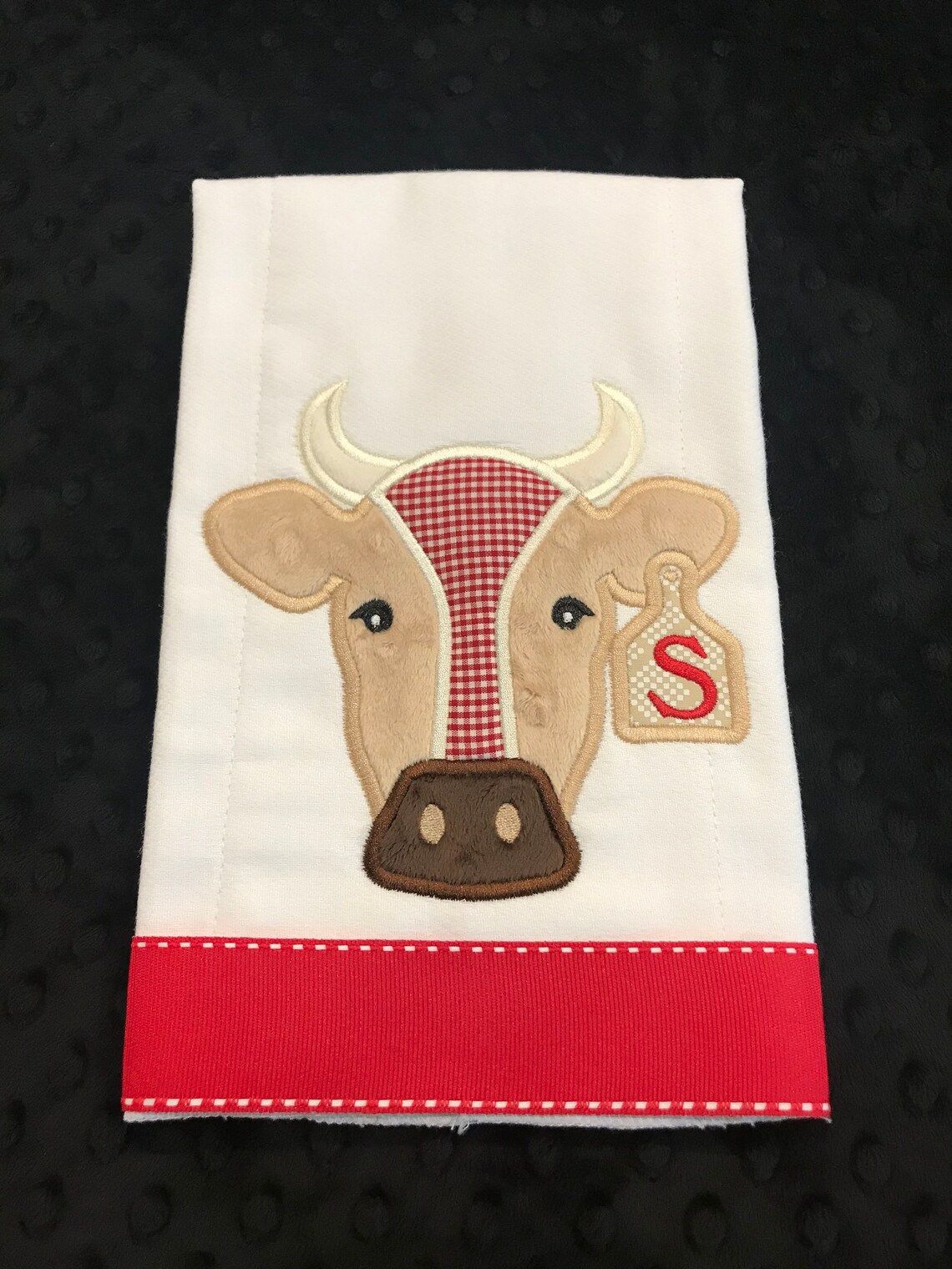 Cow Burp Cloth/cow Burp/cow/farm/farmer Burp/boys Cow Etsy