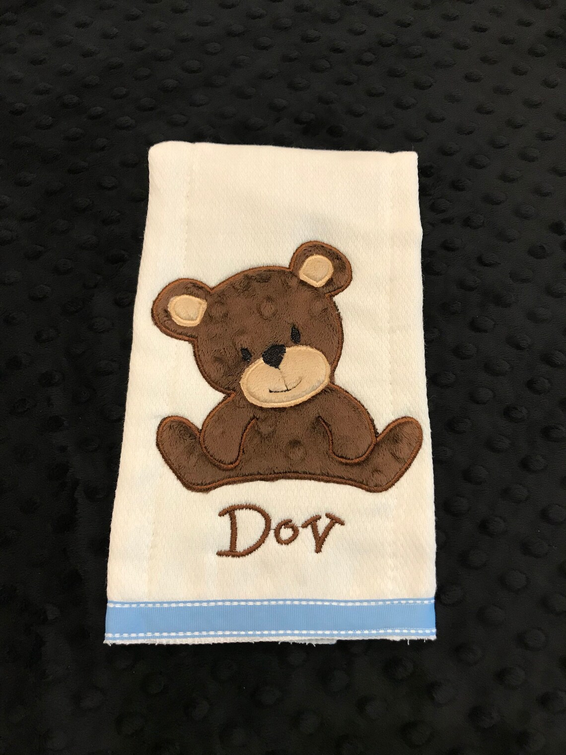 Oopsie Daisy Burp Cloth -Cuddlebug Bear (Boy)