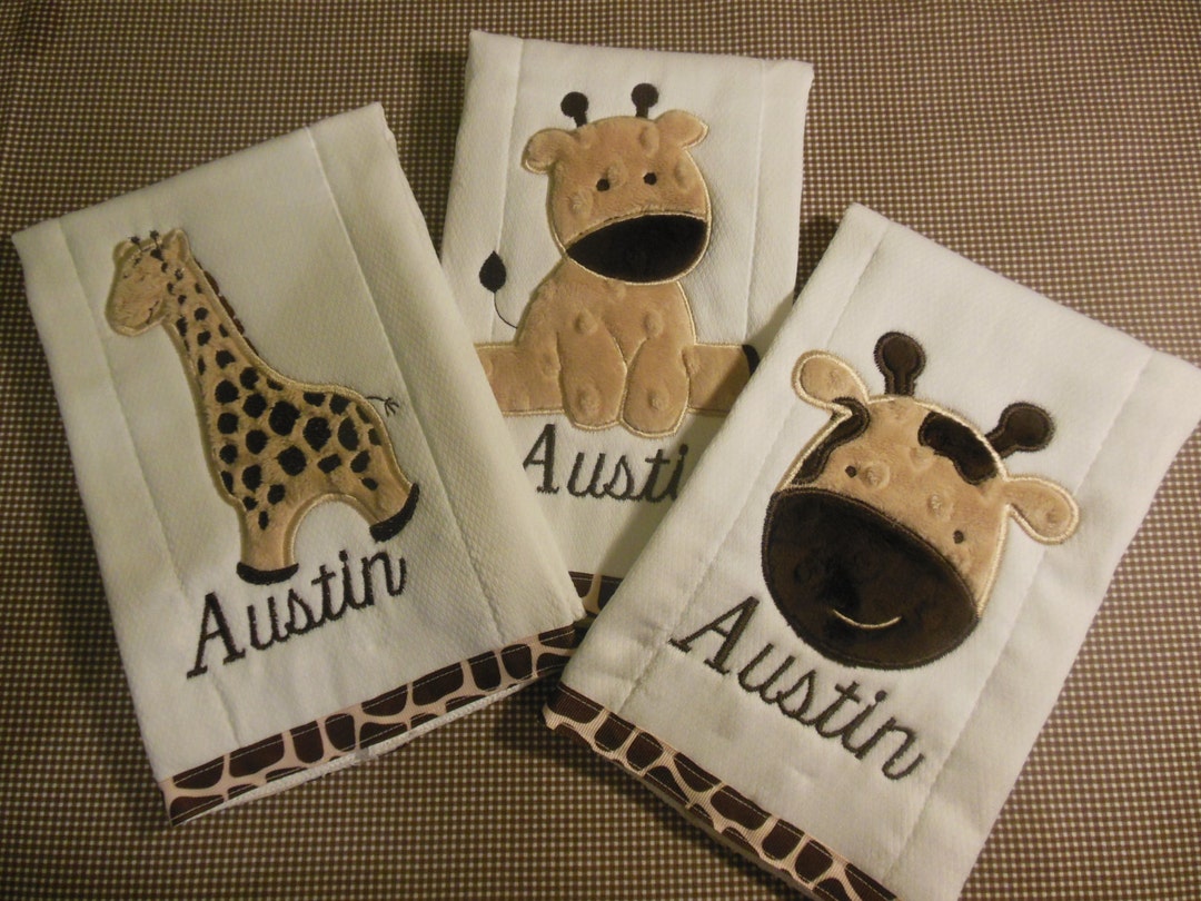 GIRAFFE BURP Cloth/giraffe/giraffe Burp/giraffe Burp Cloth Etsy