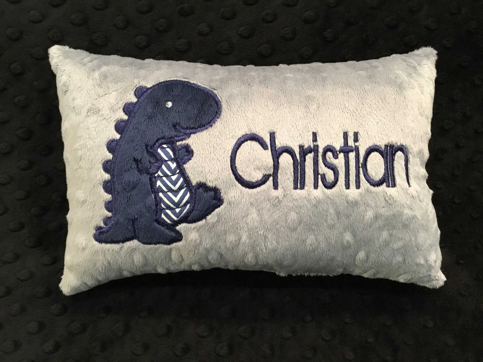 Dinosaur Pillow/dinosaur/gray Dinosaur Pillow/gray Minky Etsy