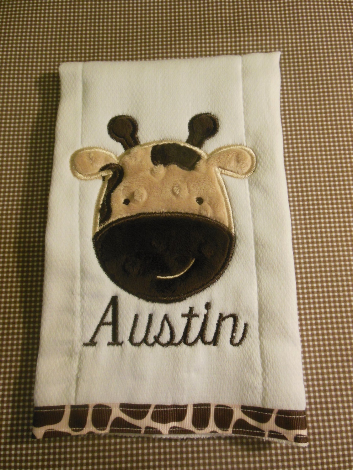 GIRAFFE BURP Cloth/giraffe/giraffe Burp/giraffe Burp Cloth Etsy