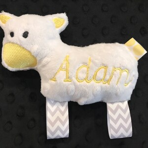 LAMB/LAMB TOY/minky toy/minky lamb/personalized baby toy/personalized toy/lamb/personalized lamb toy/baby toy/minky baby toy