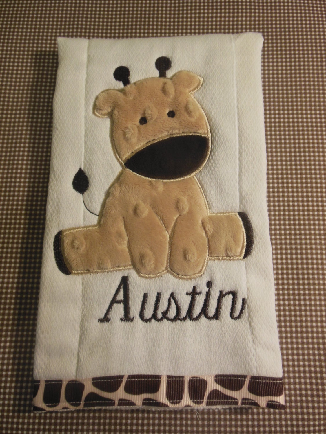 GIRAFFE BURP Cloth/giraffe/giraffe Burp/giraffe Burp Cloth Etsy