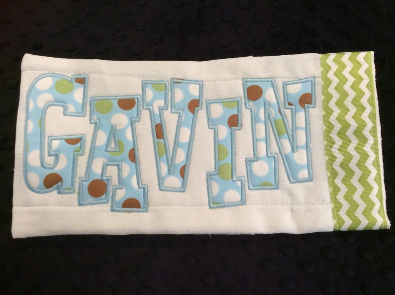 Boys Dot Burp Cloth Set/name burp cloth/golf Etsy