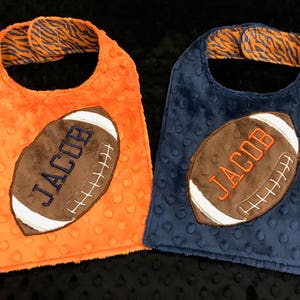 AUBURN FOOTBALL BIB/football bib/football/navy football bib/orange football bib/auburn/Auburn Tiger football bib/Auburn tigers/boys bib