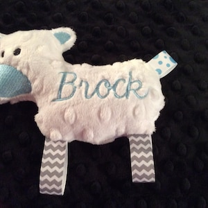 LAMB/LAMB TOY/lovie/lovey/monogrammed toy/baby toy/Lamb, Personalized Toy, Minky Toy