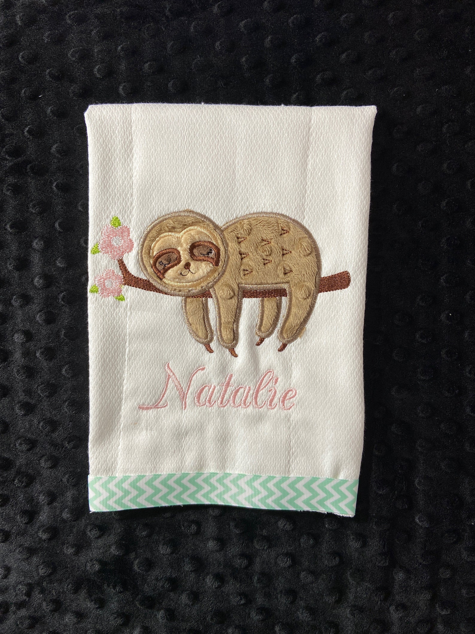 SLOTH BURP Cloth/sloth/sloth Burp Cloth/burp Cloth/gender Neutral Burp ...