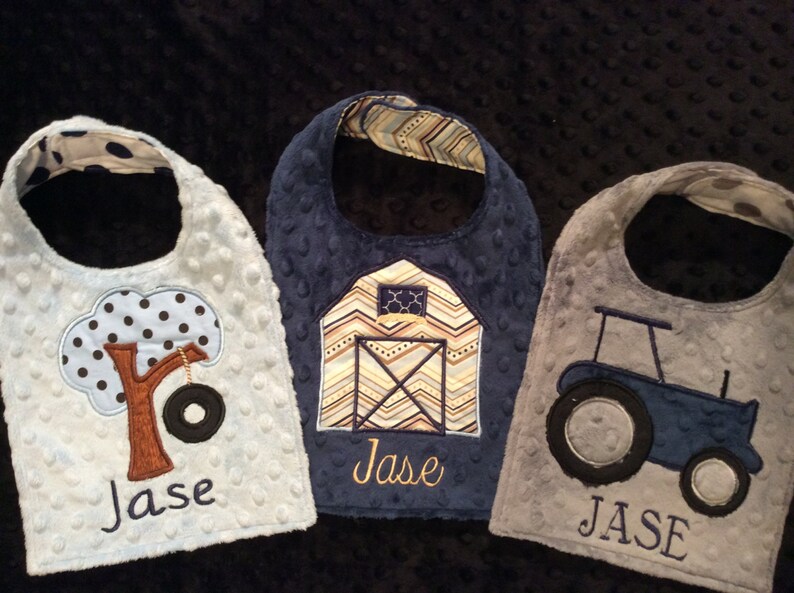 TRACTOR BIBtractorfarm tractorbarntractor bibfarmerboys bibnavy bibnavy tractorbirthday bibboys birthday bibbaby shower