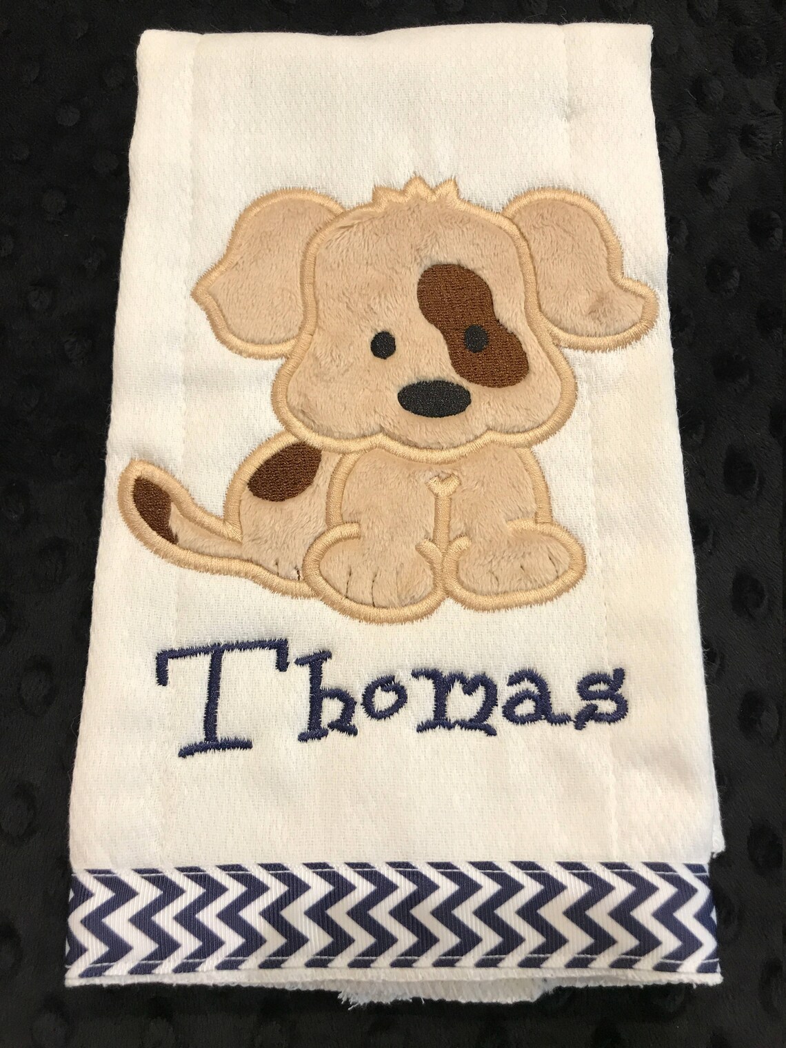 Puppy Drooler Bib & Burp Set Blue main image 1