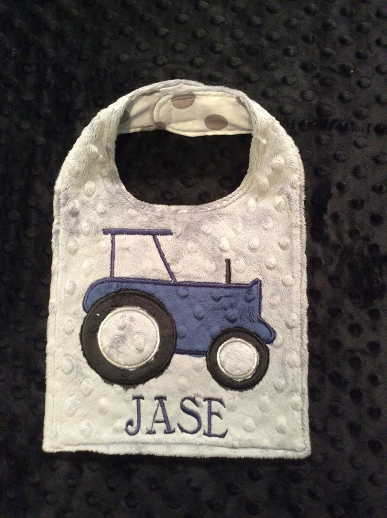 TRACTOR BIBtractorfarm tractorbarntractor bibfarmerboys bibnavy bibnavy tractorbirthday bibboys birthday bibbaby shower