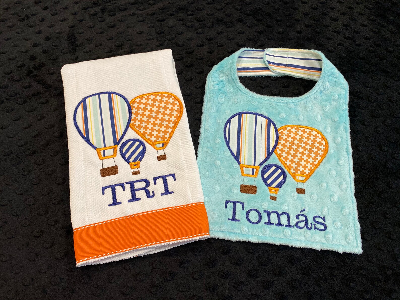 Hot Air Balloon Bib Satin