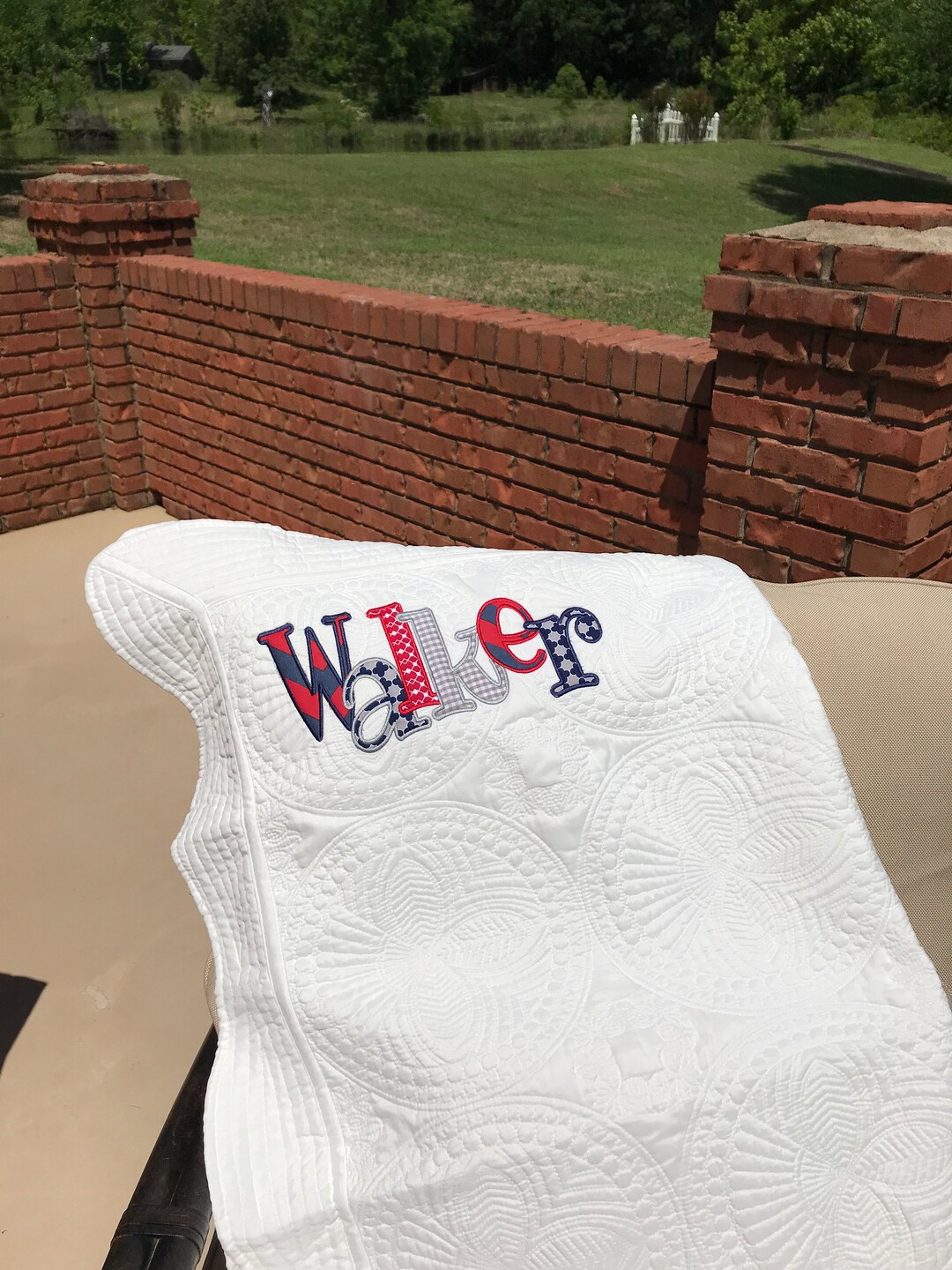 NAME Quilt/baby Name Quilt/newborn Quilt/applique Name Quilt/heirloom