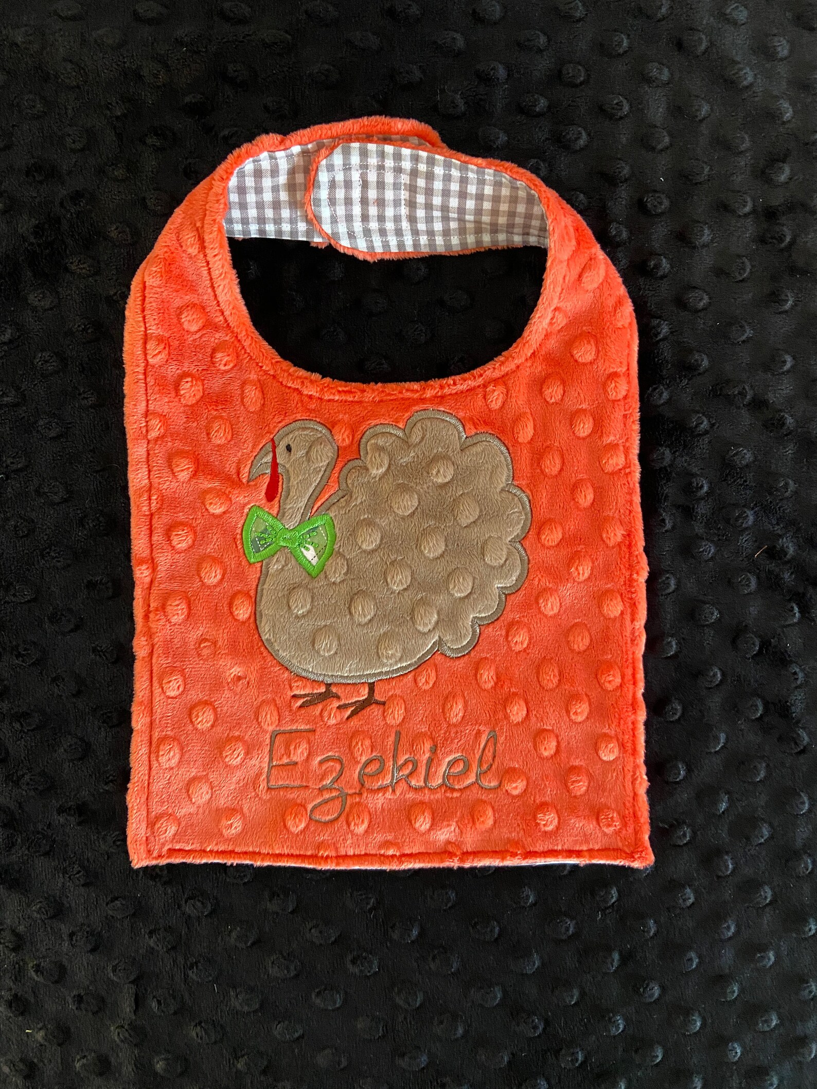 Turkey Bib/Thanksgiving bib/holiday bib/boys turkey bib/baby Etsy