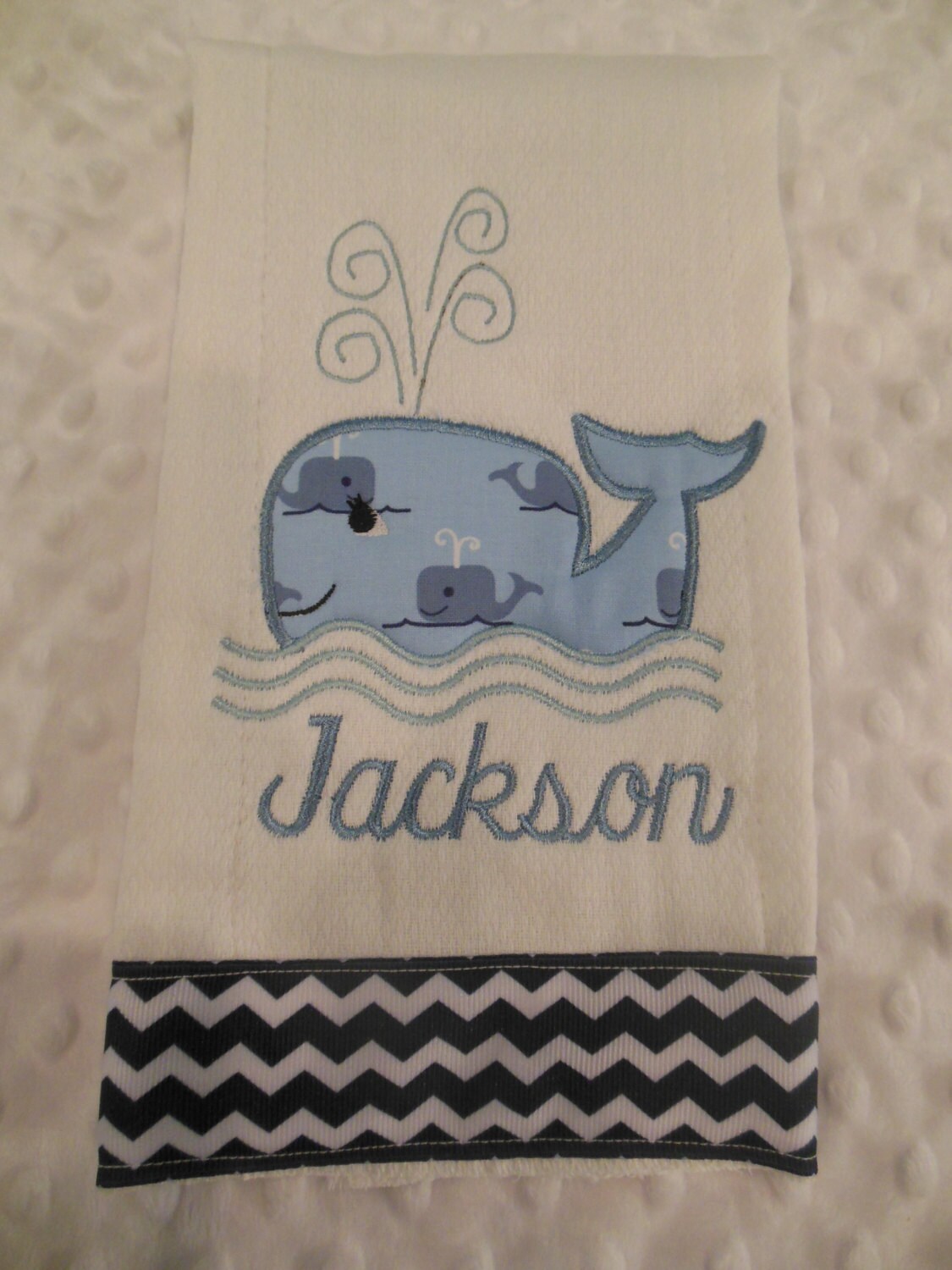 Navy Blue Whale Burp Cloth/whale/whale Burp Cloth/whale Etsy