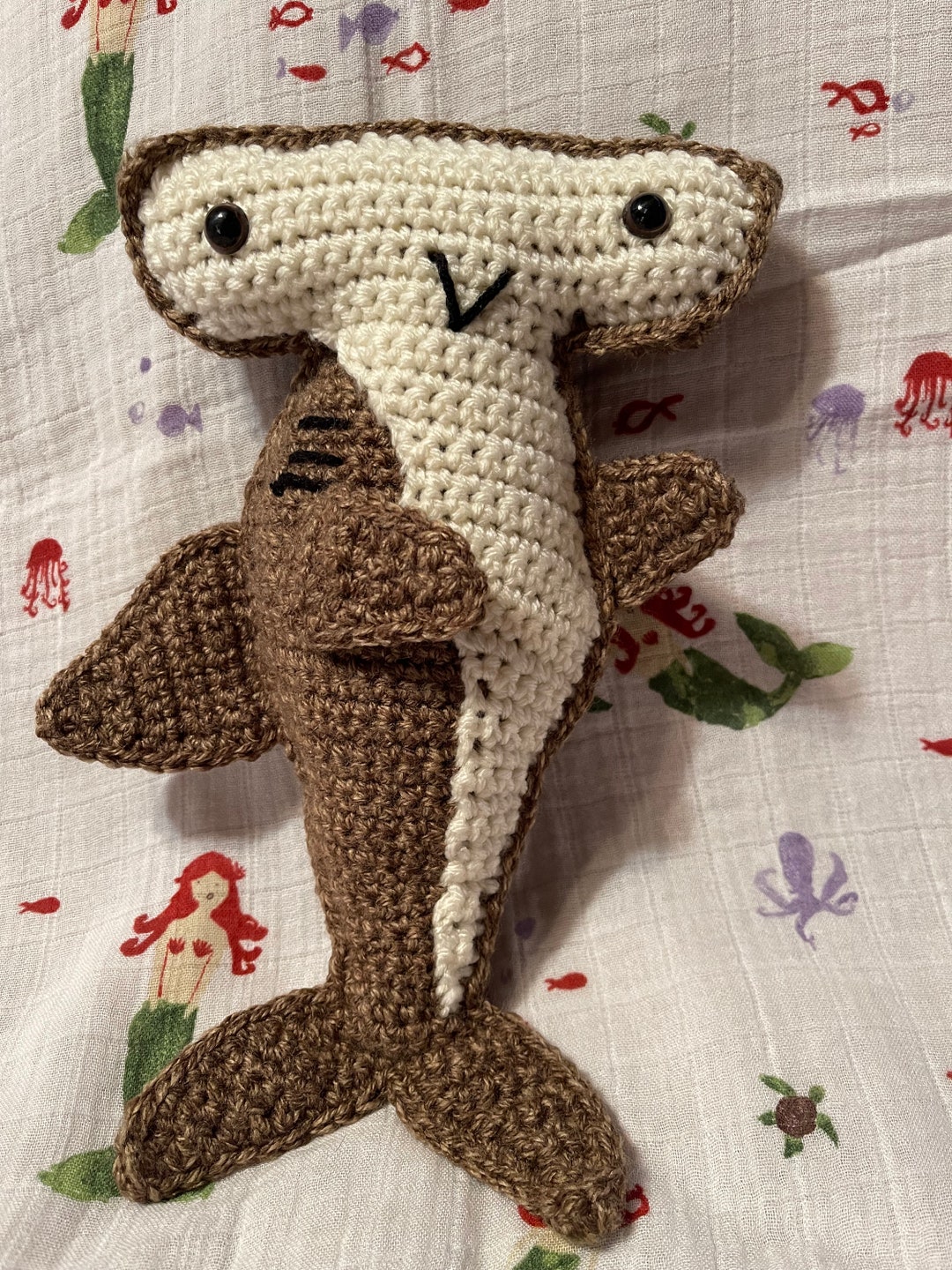 Hammerhead Shark Brown Plush - Etsy