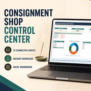 Kontrollcenter för konsignationsbutik, spårning av lagerutbetalningar (Excel-arbetsbok)