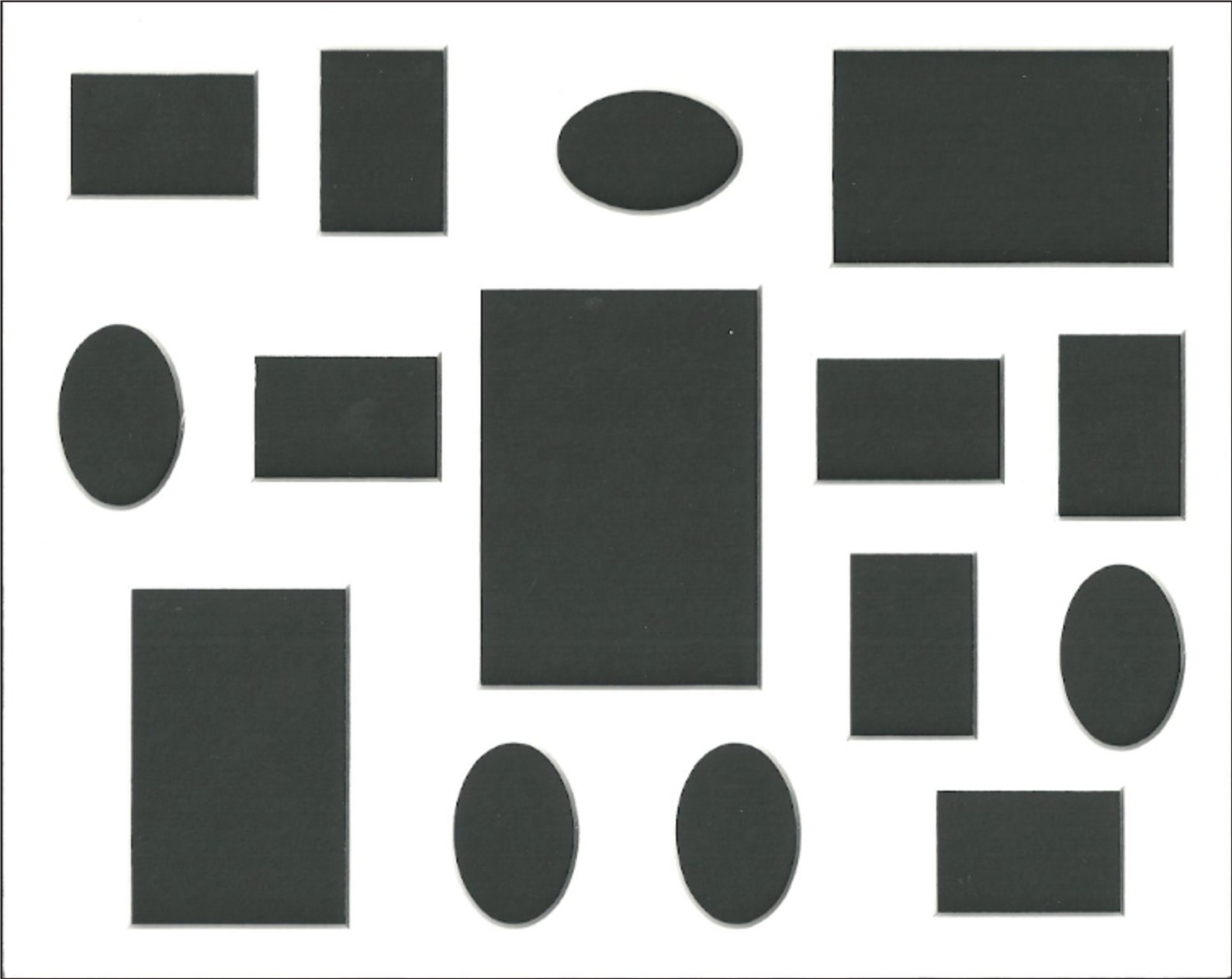 16x20 Collage Picture Mats with White Core Bevel Cut for 15 Etsy