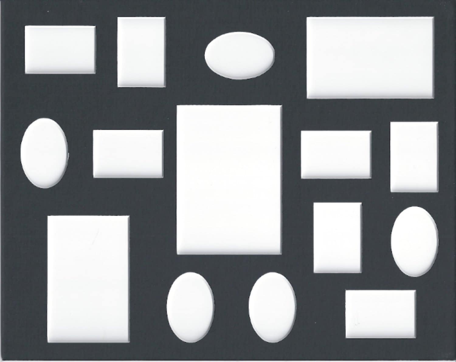 16x20 Collage Picture Mats with White Core Bevel Cut for 15 Etsy
