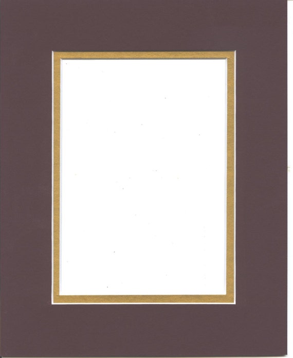 Picture Framing Mat 11x14 for 8x10 photo /& 2 sports cards Gold and Maroon