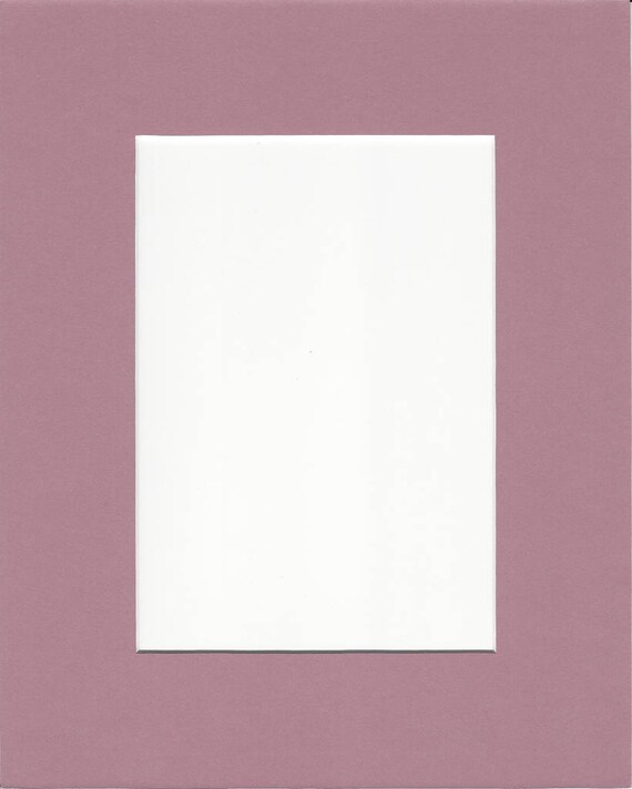 Pack Of 5 18x24 Mauve Picture Mats With White Core For 12x18 Etsy