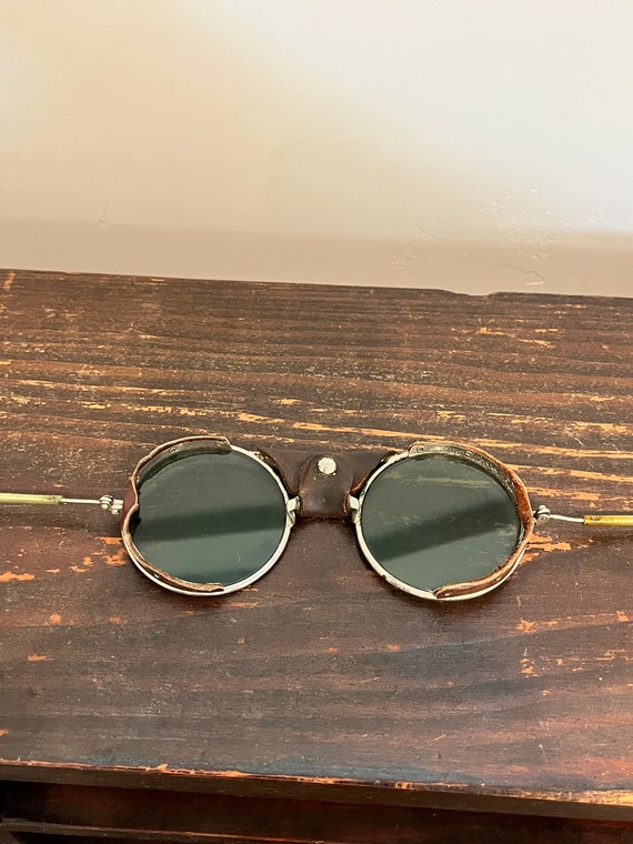 Vintage Machinist Glasses, Green Lens, Vintage Sa… - image 4