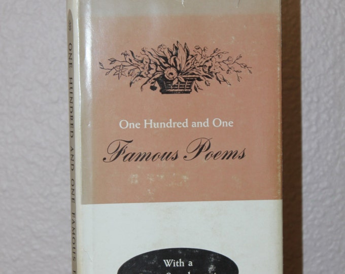 One hundred and one famous poems 1958 vintage books vintage etsy