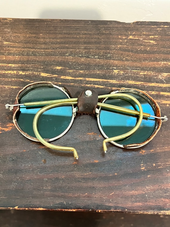 Vintage Machinist Glasses, Green Lens, Vintage Sa… - image 6