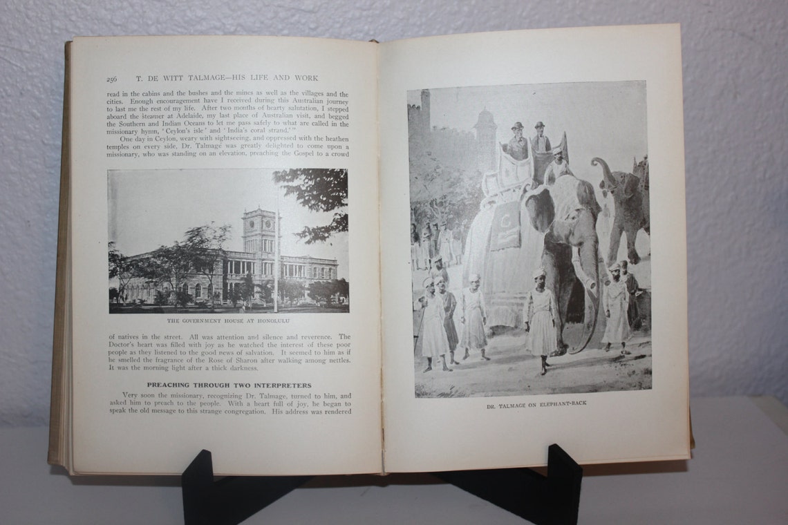 The Life and Work of T. DeWitt Talmage 1902 Antique Books Etsy