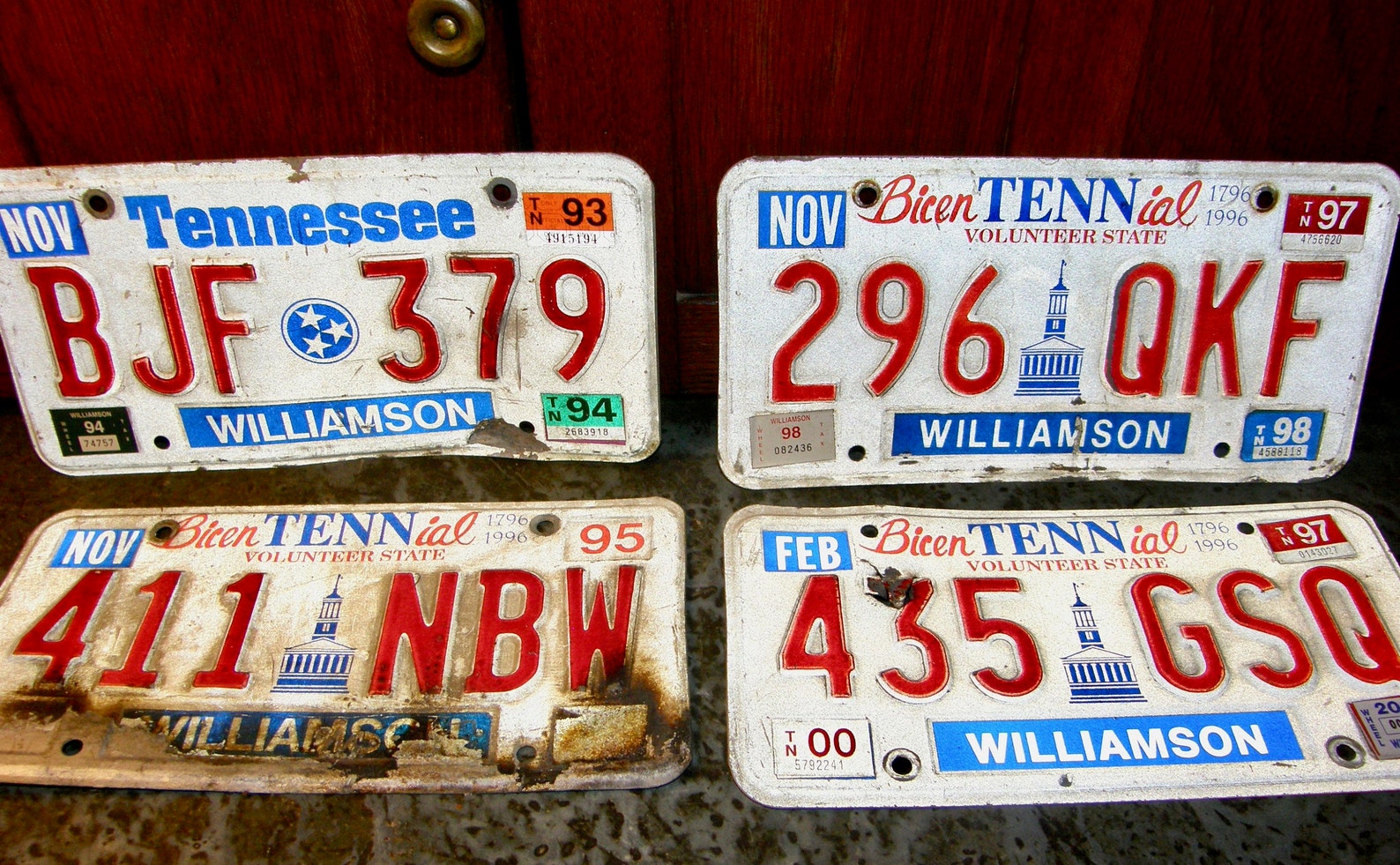 Vintage Lot of 4 Tennessee License Plates Nashville Etsy