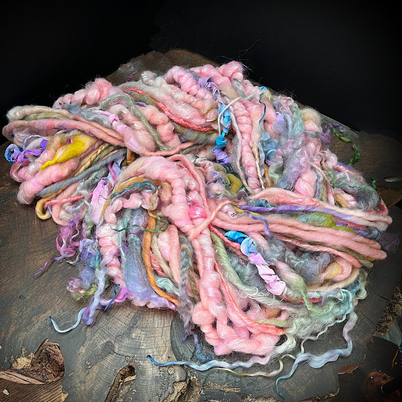 Core Spinning Art Yarn Class - Locks and Ribbons- Hand Spinning Class ...
