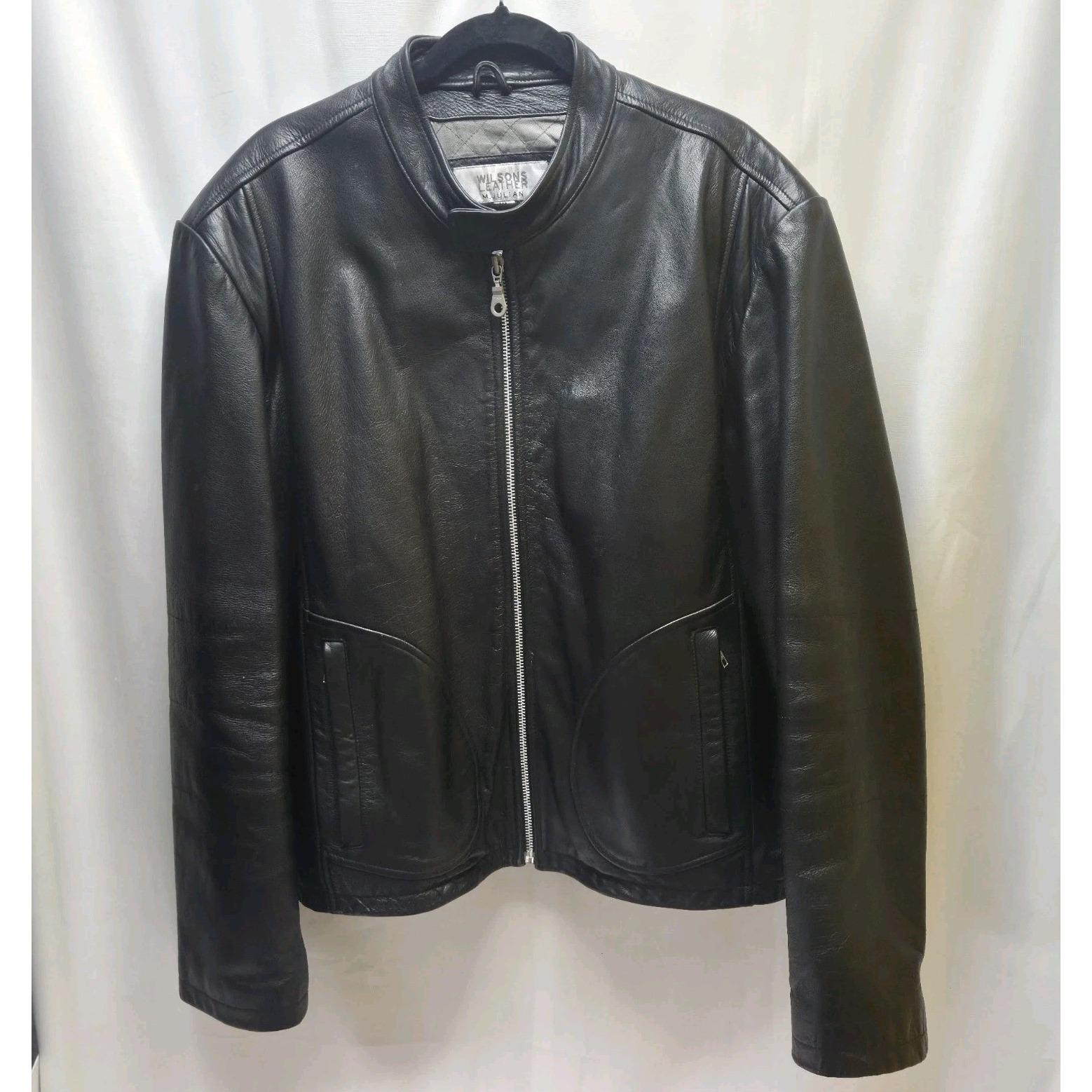 Wilsons Leather Moto Jacket - Etsy