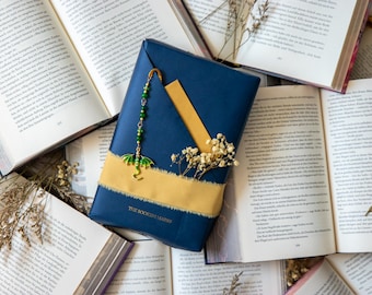 Blind Date with a Book + Lesezeichen | Überraschungsbuch mit handgemachtem Lesezeichen | Geschenkset für Bücherwürmer