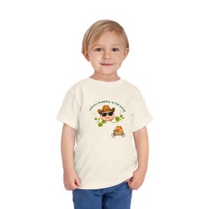 Coolest Pumpkin in the Patch Toddler Tee | Ring-Spun Cotton Pumpkin Wagon Fall Shirt