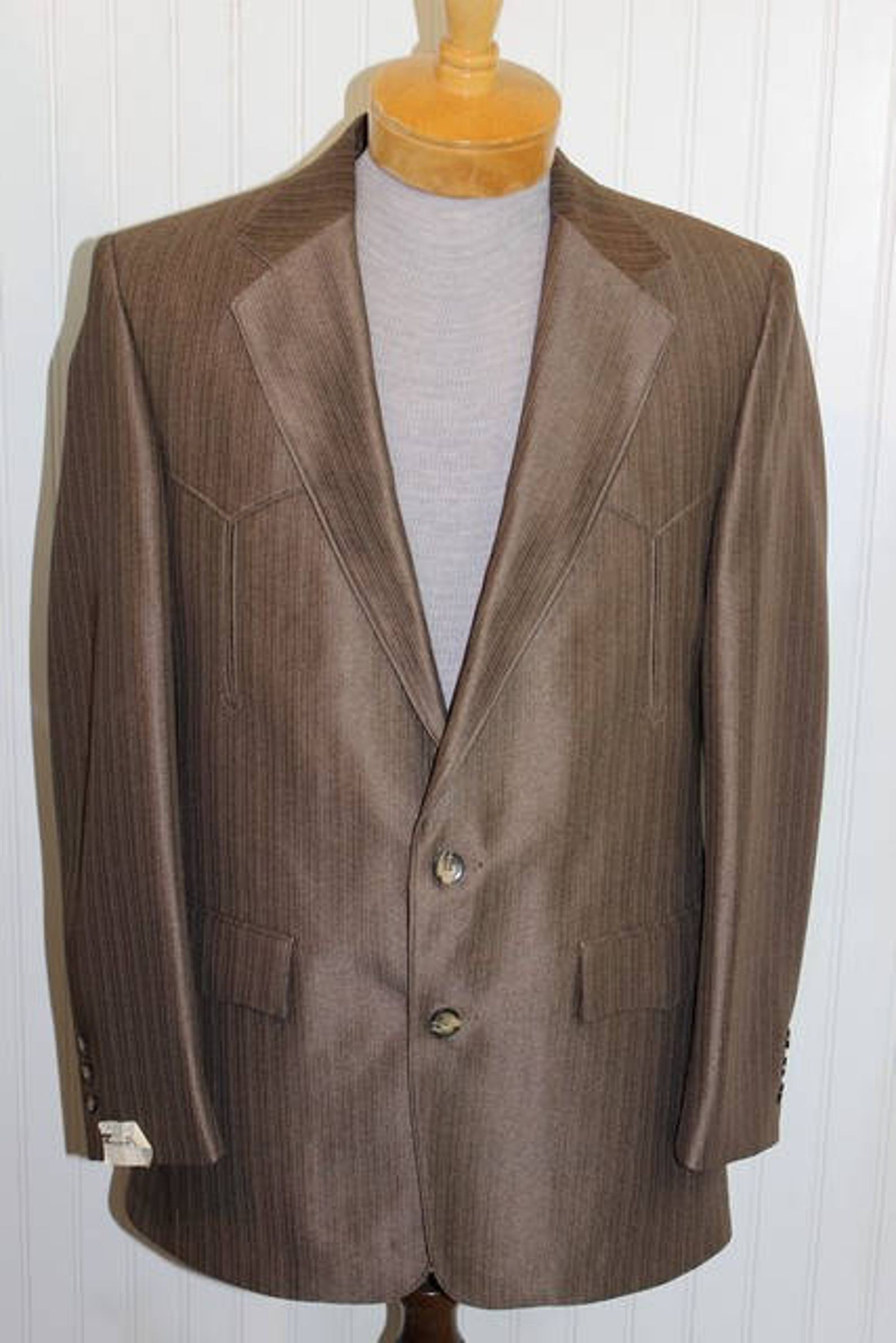 NWOT Vintage Men's Brown Pagano West Jacket Blazer Coat | Etsy